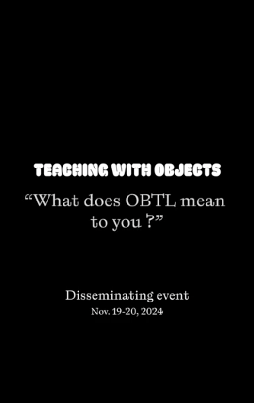 What does "Object-based Teaching and Learning" mean to you?